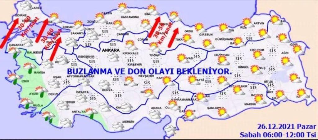 Meteoroloji'den buzlanma ve don uyarısı geldi: Bu illerde yaşayanlar dikkat 6