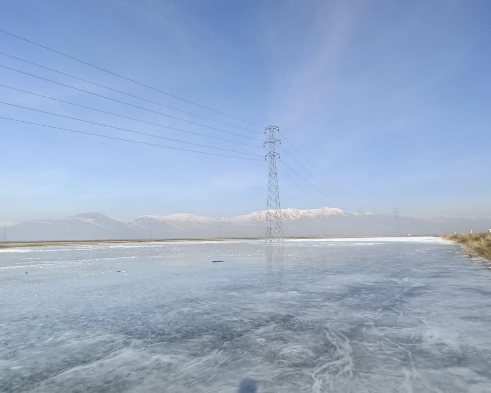 Erzurum'da donan nehir ve dereler kartpostallık görüntüler oluşturdu 11
