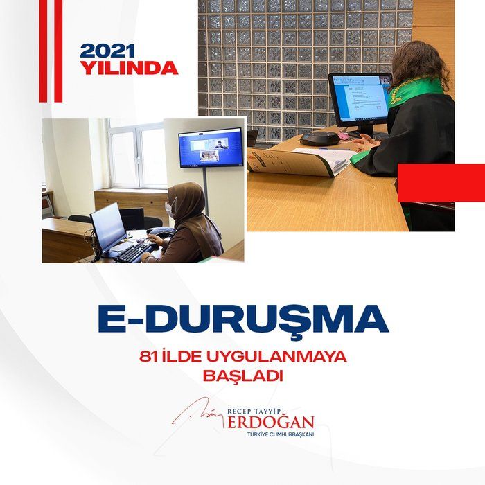 Cumhurbaşkanı Erdoğan, "2021 yılında da durmadık, yola devam dedik" sözleriyle paylaştı 14