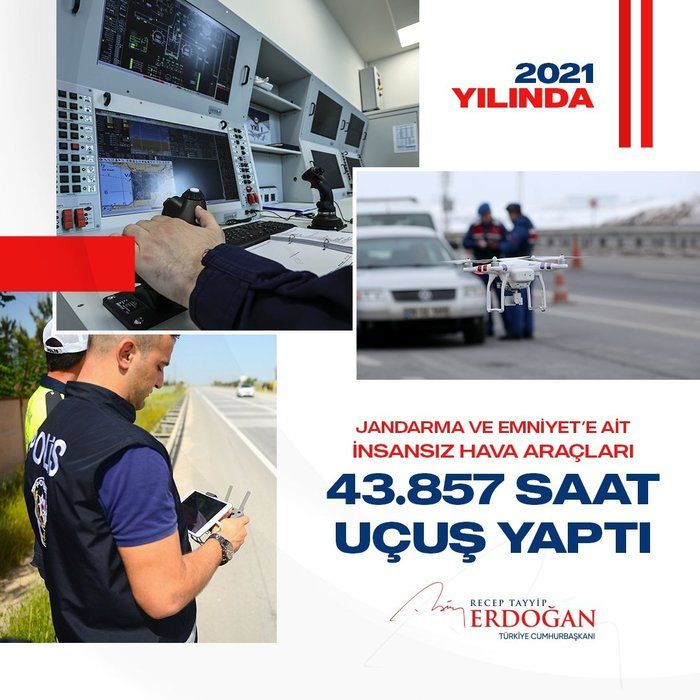 Cumhurbaşkanı Erdoğan, "2021 yılında da durmadık, yola devam dedik" sözleriyle paylaştı 15