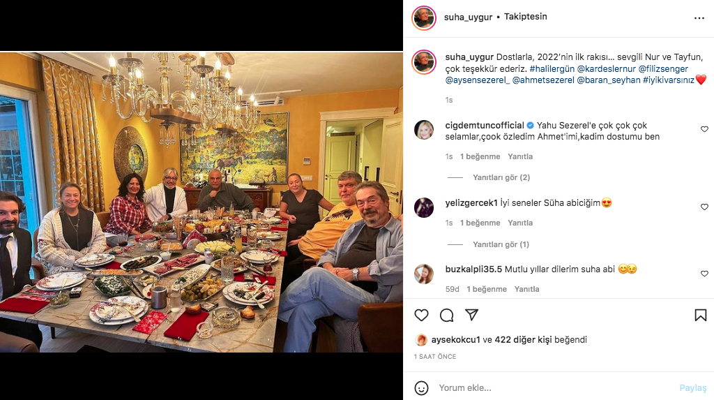 Ünlü isimlerden yılbaşı pozları... 2022'ye böyle girdiler 47