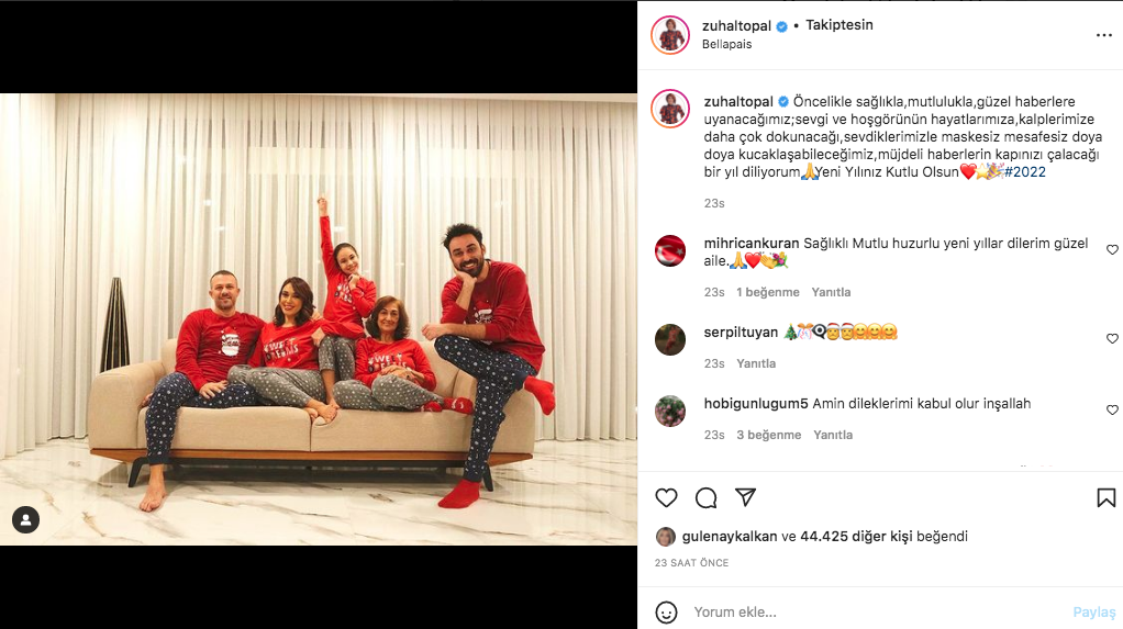 Ünlü isimlerden yılbaşı pozları... 2022'ye böyle girdiler 11