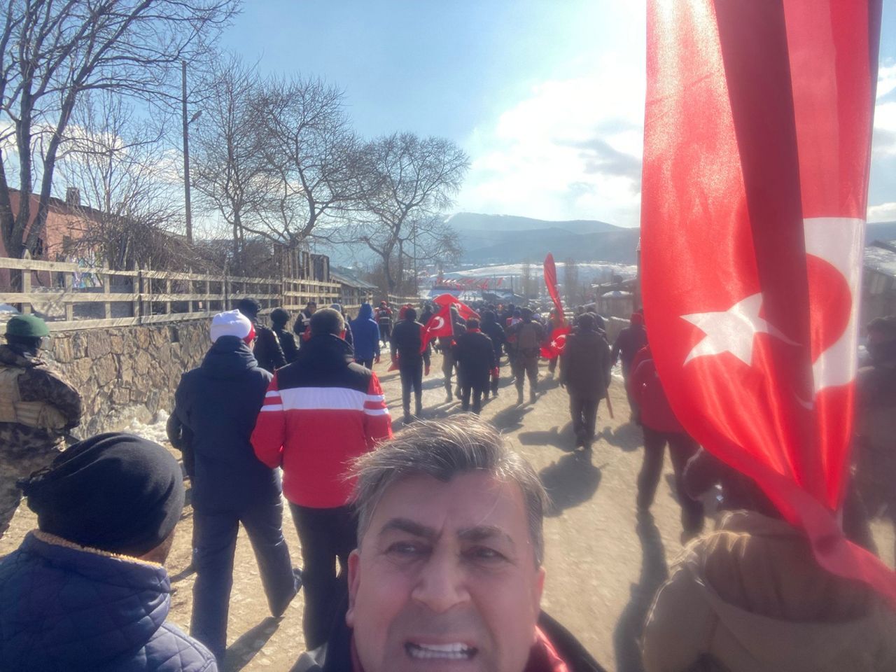 SuperHaber Sarıkamış'ta! Kars'ta binlerce vatandaş şehitlerimizi anmak için yürüdü 2