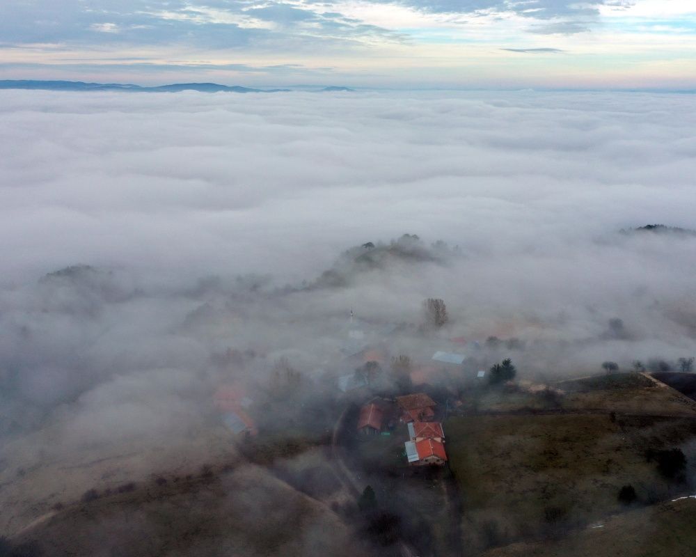 Her mevsim ziyaretçilerine yeni güzellikler sunan Ilgaz Dağı'ndan sis manzaraları 2