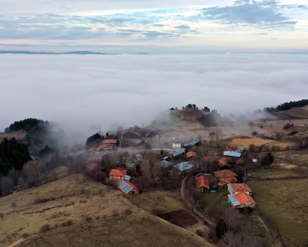 Her mevsim ziyaretçilerine yeni güzellikler sunan Ilgaz Dağı'ndan sis manzaraları 6