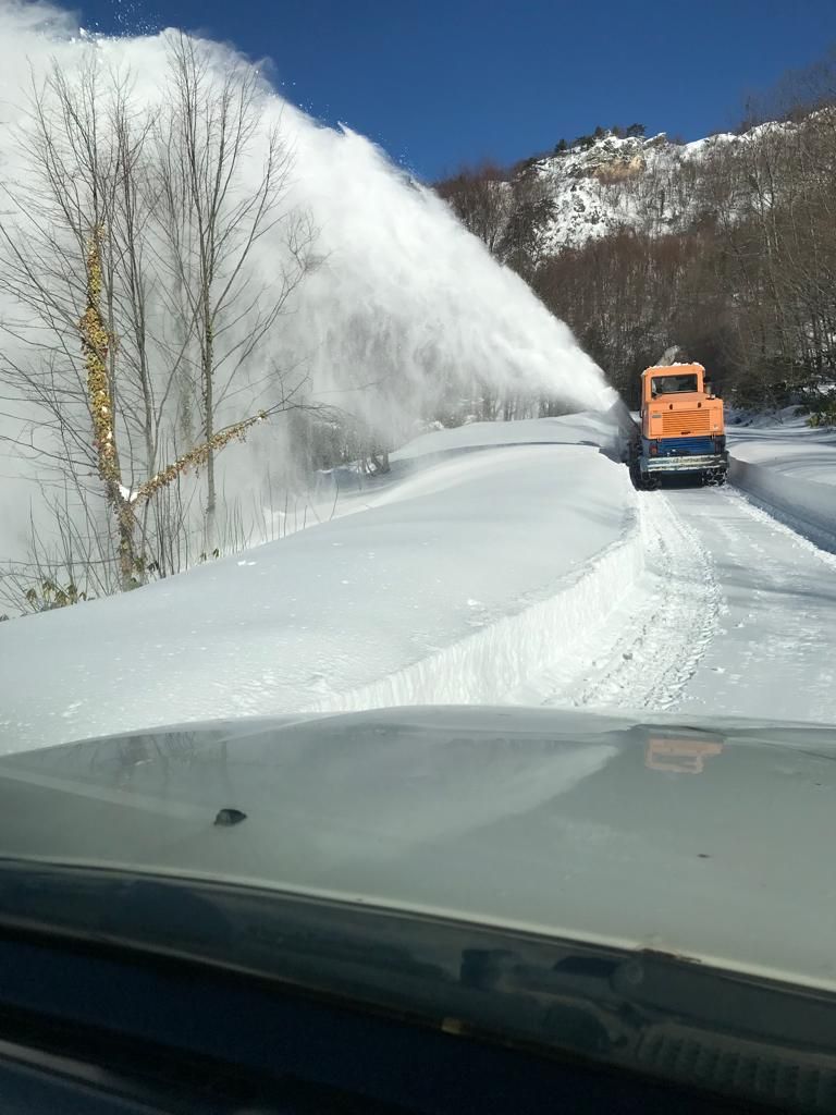 Kastamonu'da kar kalınlığı 1,5 metreyi buldu 4