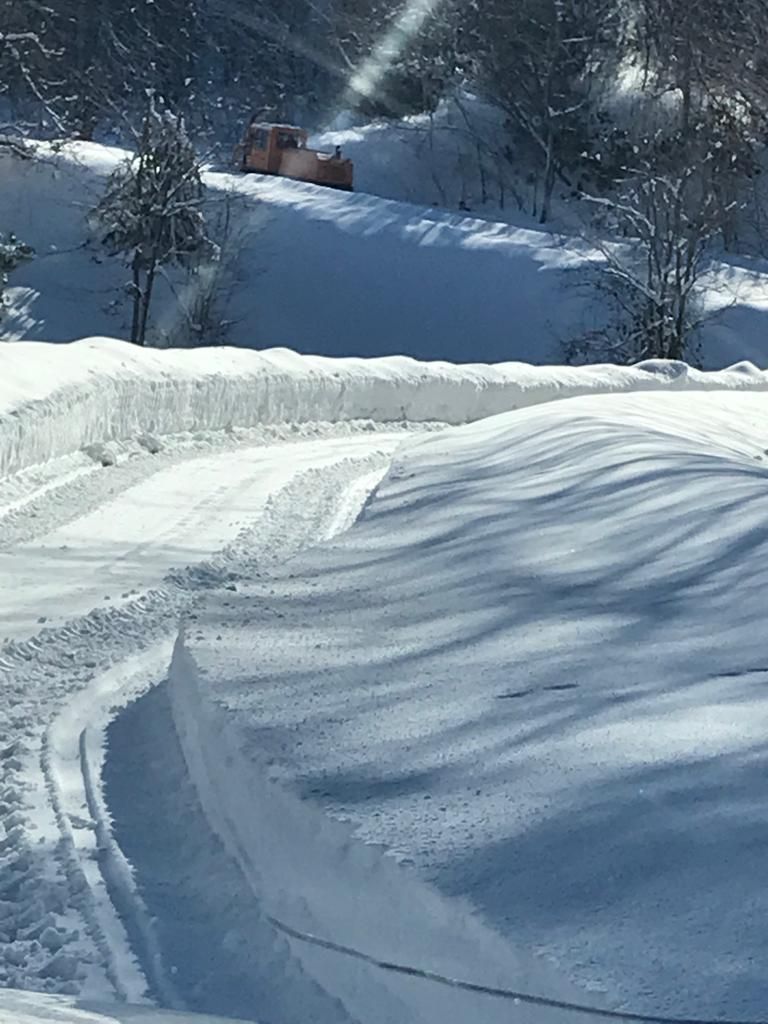 Kastamonu'da kar kalınlığı 1,5 metreyi buldu 1