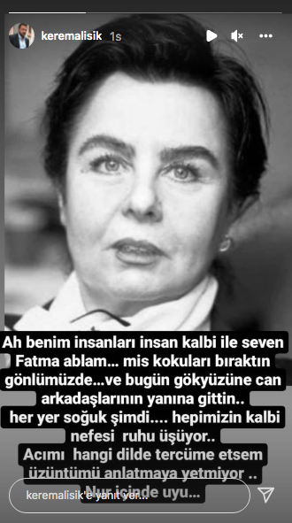 Sanat camiasının ünlü isimlerinden Fatma Girik paylaşımları... Usta oyuncuya böyle veda ettiler 32