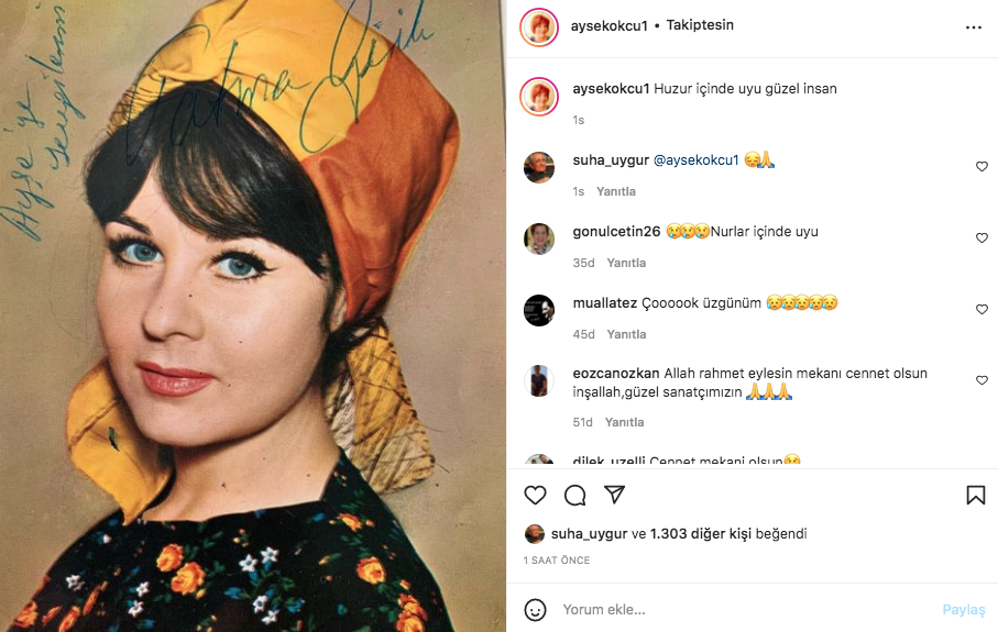 Sanat camiasının ünlü isimlerinden Fatma Girik paylaşımları... Usta oyuncuya böyle veda ettiler 55