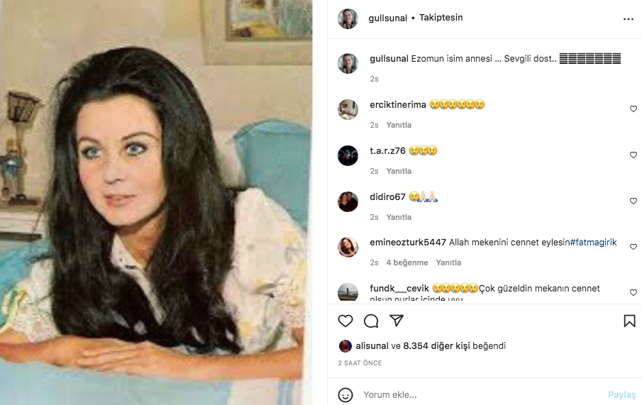 Sanat camiasının ünlü isimlerinden Fatma Girik paylaşımları... Usta oyuncuya böyle veda ettiler 41