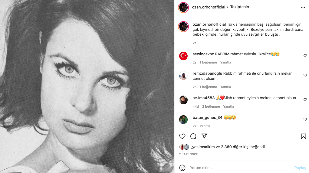 Sanat camiasının ünlü isimlerinden Fatma Girik paylaşımları... Usta oyuncuya böyle veda ettiler 80
