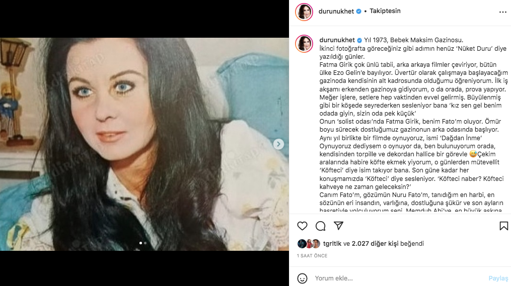 Sanat camiasının ünlü isimlerinden Fatma Girik paylaşımları... Usta oyuncuya böyle veda ettiler 75