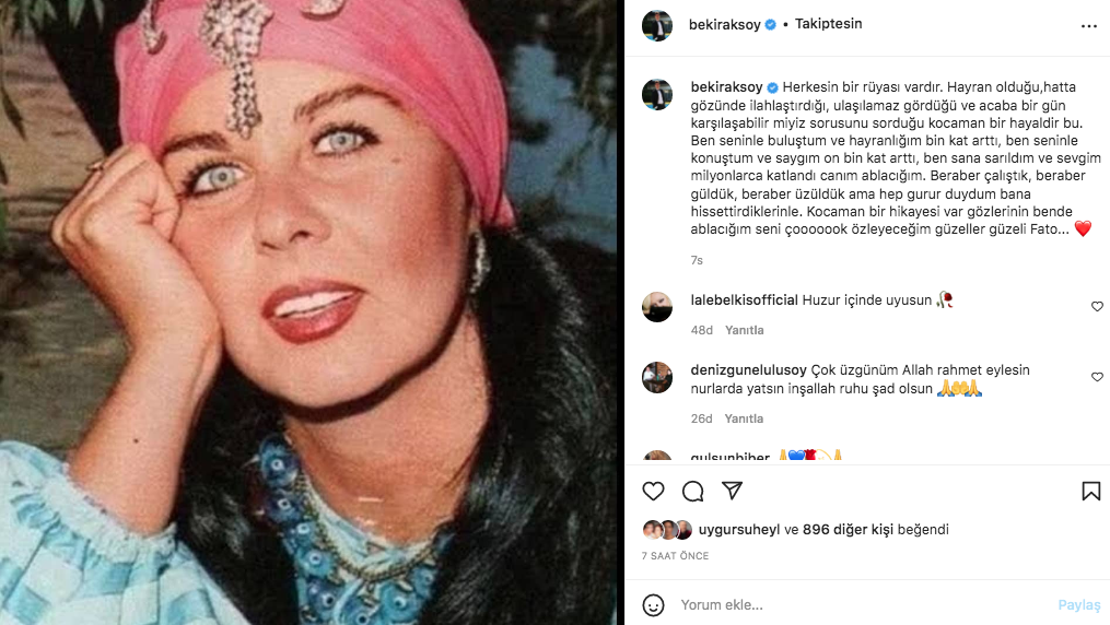 Sanat camiasının ünlü isimlerinden Fatma Girik paylaşımları... Usta oyuncuya böyle veda ettiler 93