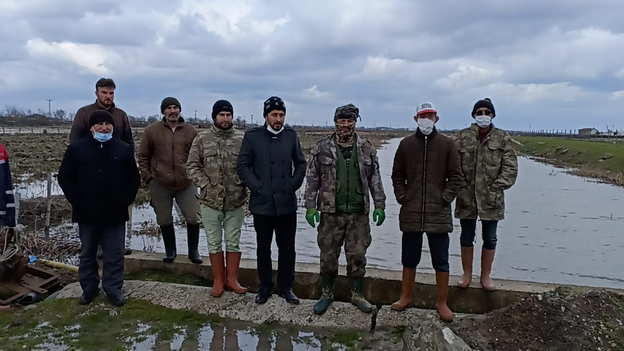 Samsun'da Düden Kanalı taştı, tarım arazileri ve evler su altında kaldı 2