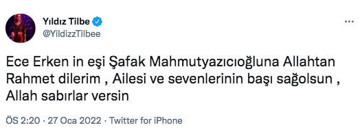 Ünlü isimlerden Ece Erken' başsağlığı mesajları... Eşi Şafak Mahmutyazıcıoğlu'nun vefatı sevenlerini yasa boğdu 15