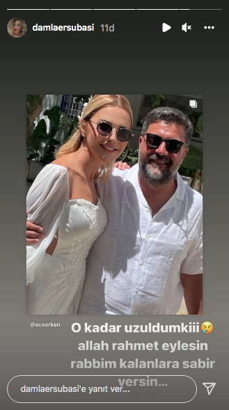 Ünlü isimlerden Ece Erken' başsağlığı mesajları... Eşi Şafak Mahmutyazıcıoğlu'nun vefatı sevenlerini yasa boğdu 4
