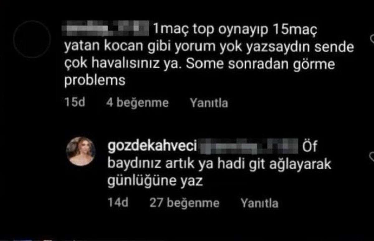 Gözde Kahveci'yi çıldırtan Instagram yorumu... İrfan Can Kahveci'nin sinirli karısı! 1