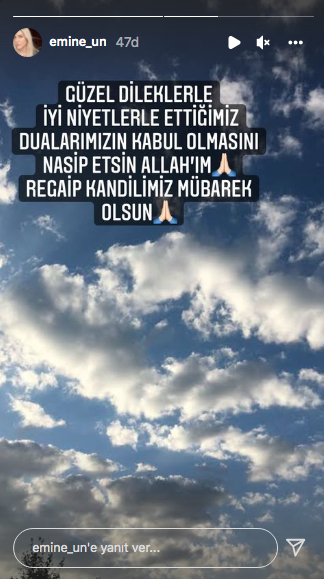Ünlü isimlerden Regaip Kandili mesajları... Şafak Mahmutyazıcıoğlu'nun eşi Ece Erken en büyük arzusunu açıkladı 6