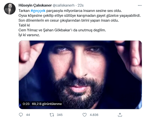 Geççek şarkısını siyasete malzeme yapmak isteyen muhalefet, Tarkan'ı hedef tahtasına oturttu 8