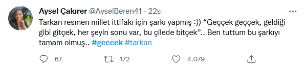 Geççek şarkısını siyasete malzeme yapmak isteyen muhalefet, Tarkan'ı hedef tahtasına oturttu 11