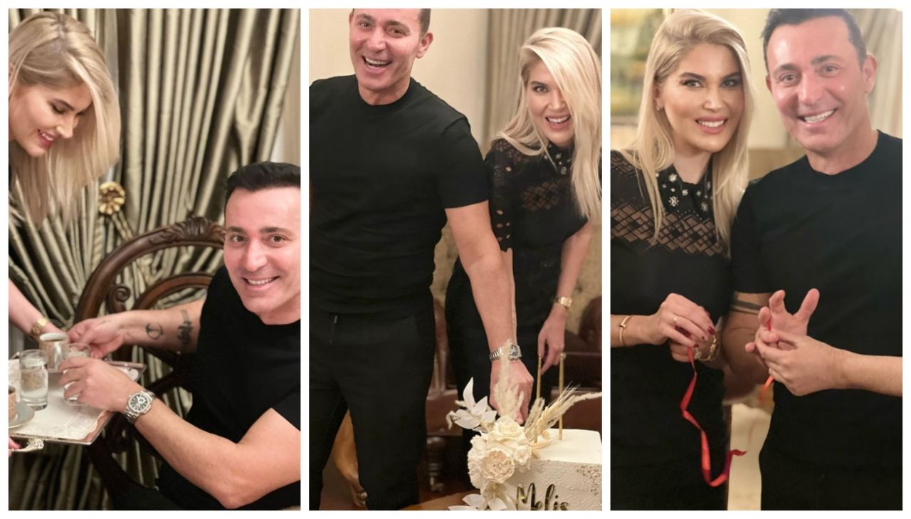 Mustafa Sandal ile Melis Sütşurup evlilik yolunda ilk adımı attı... Nişan yüzüklerini taktılar 1