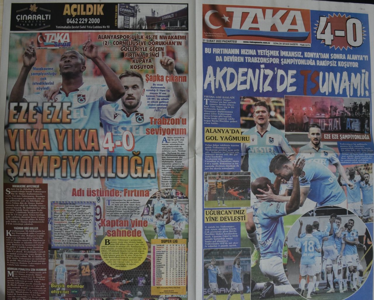 Trabzon yerel basınında şampiyonluk coşkusu... "Yormayın bizi verin Kupa'mızı" 1
