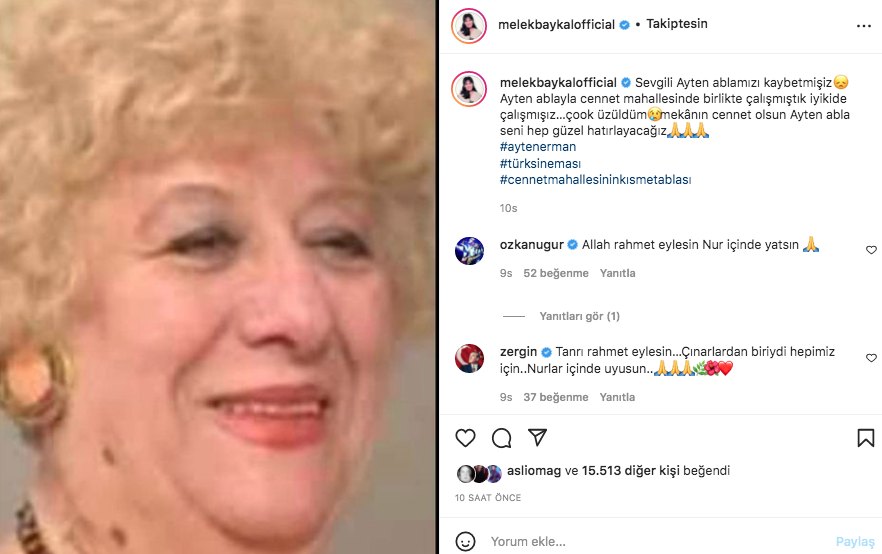 Usta oyuncu Ayten Erman'ın vefatı sanat camiasını yasa boğdu 3