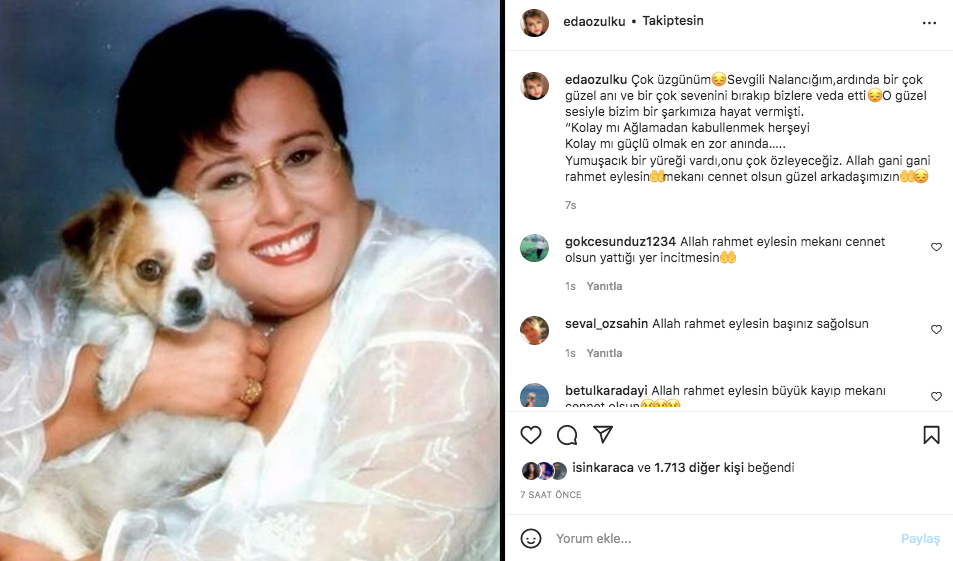 Akrep Nalan'ın ani ölümü sanat camiasında büyük bir üzüntüye neden oldu 37
