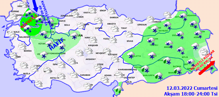 Meteoroloji 'Bugüne dikkat' diyerek uyardı: Pek çok ilde kuvvetli kar yağışı olacak! 11