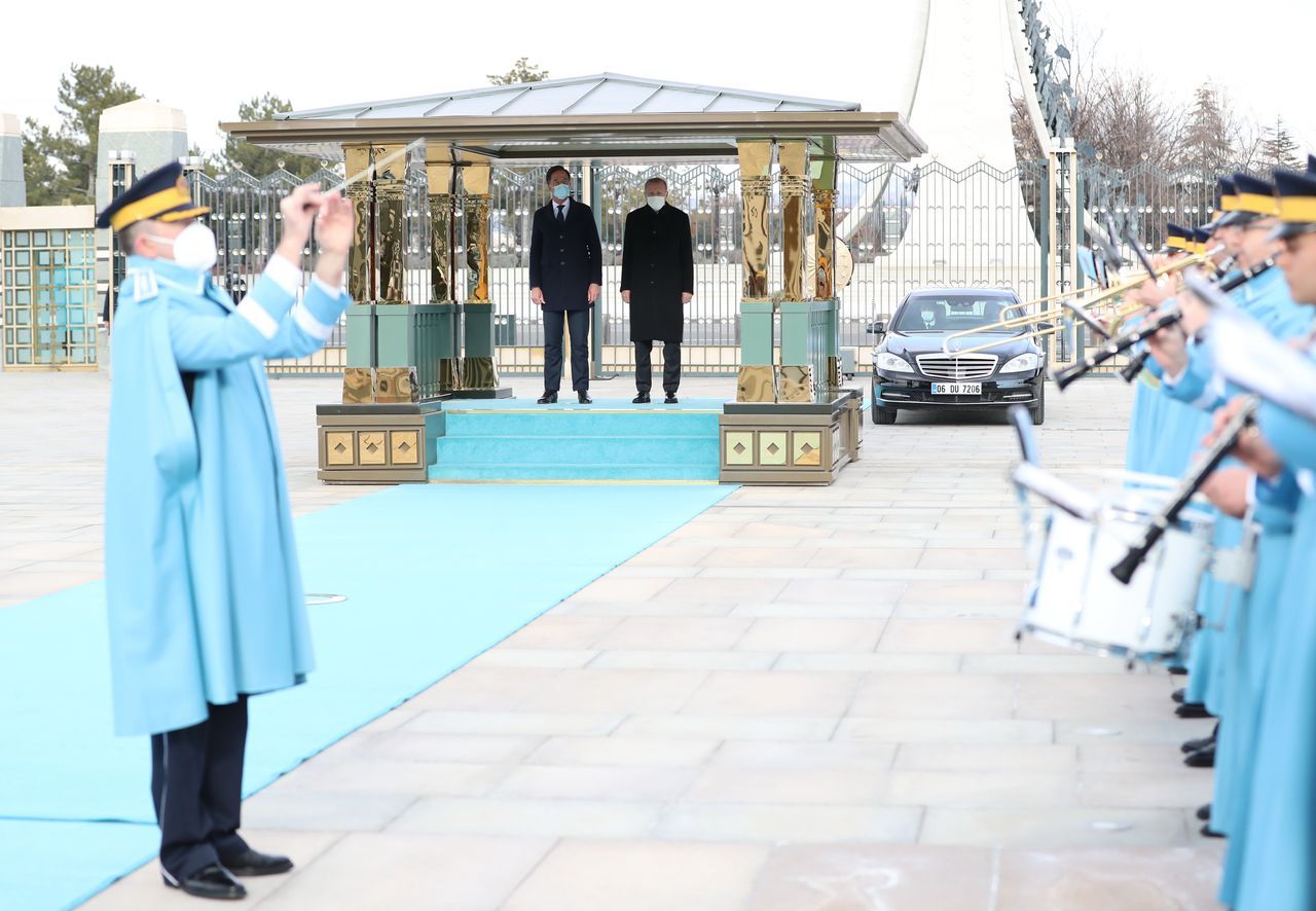 Cumhurbaşkanı Erdoğan, Hollanda Başbakanı Rutte’yi resmi törenle karşıladı 2