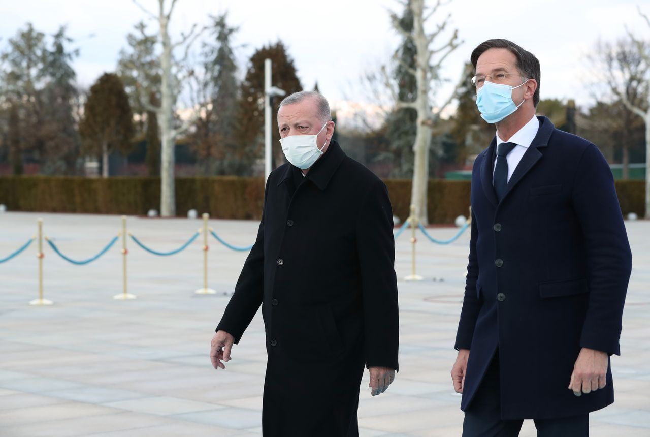 Cumhurbaşkanı Erdoğan, Hollanda Başbakanı Rutte’yi resmi törenle karşıladı 3