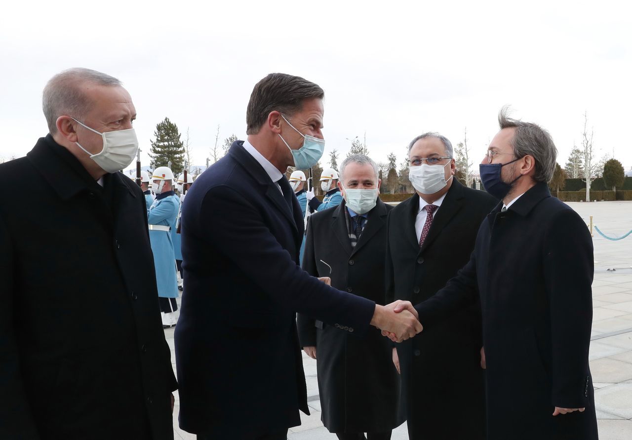 Cumhurbaşkanı Erdoğan, Hollanda Başbakanı Rutte’yi resmi törenle karşıladı 7