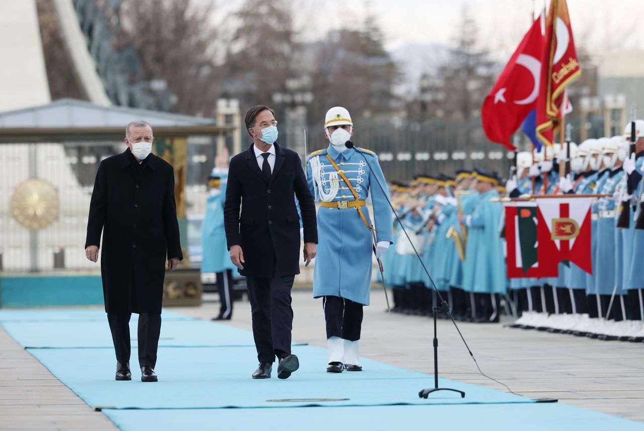 Cumhurbaşkanı Erdoğan, Hollanda Başbakanı Rutte’yi resmi törenle karşıladı 11