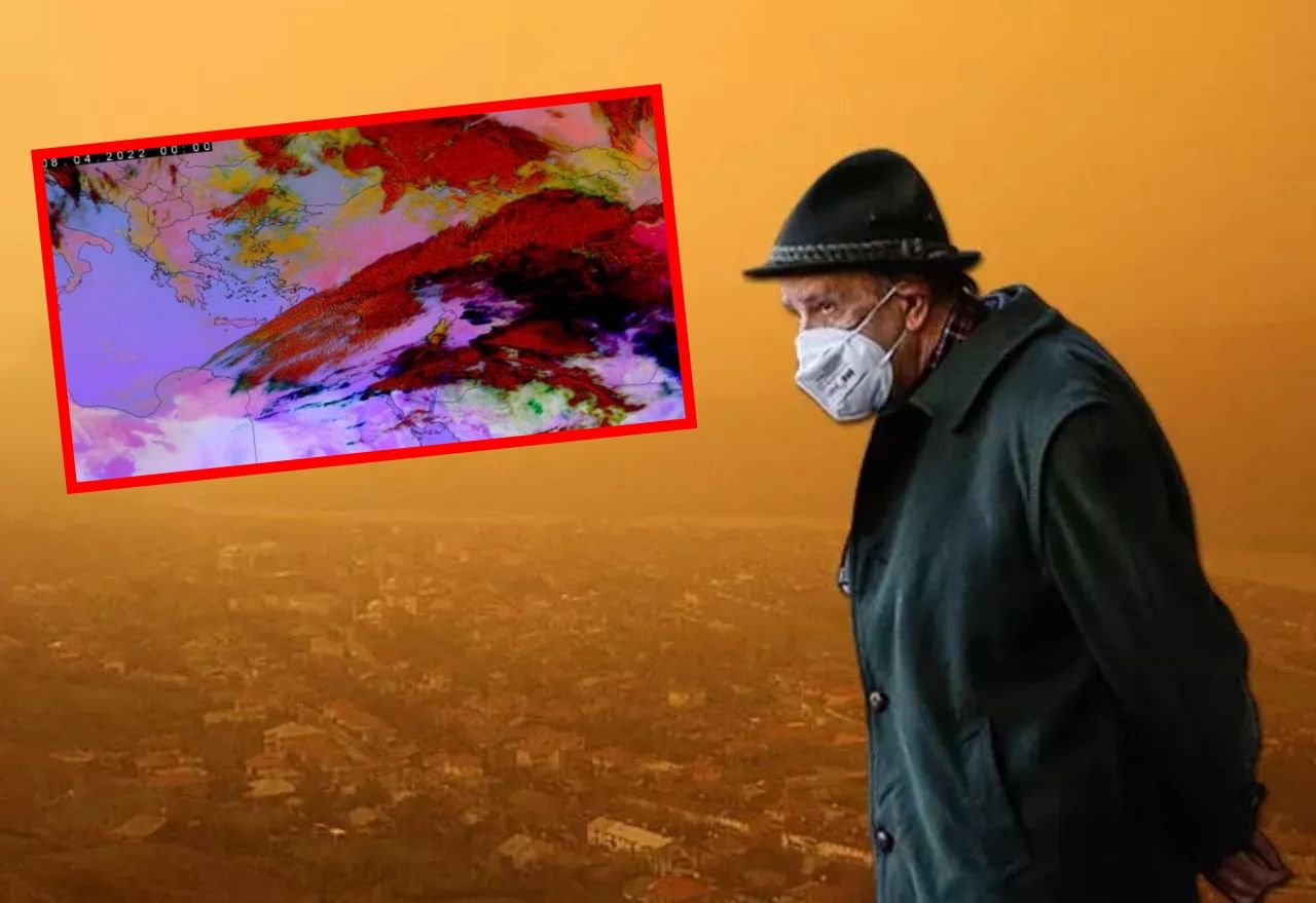 Meteoroloji harita yayınladı, uzmanlar uyardı: Kapı ve pencelereleri kapatın, maskesiz çıkmayın! 1