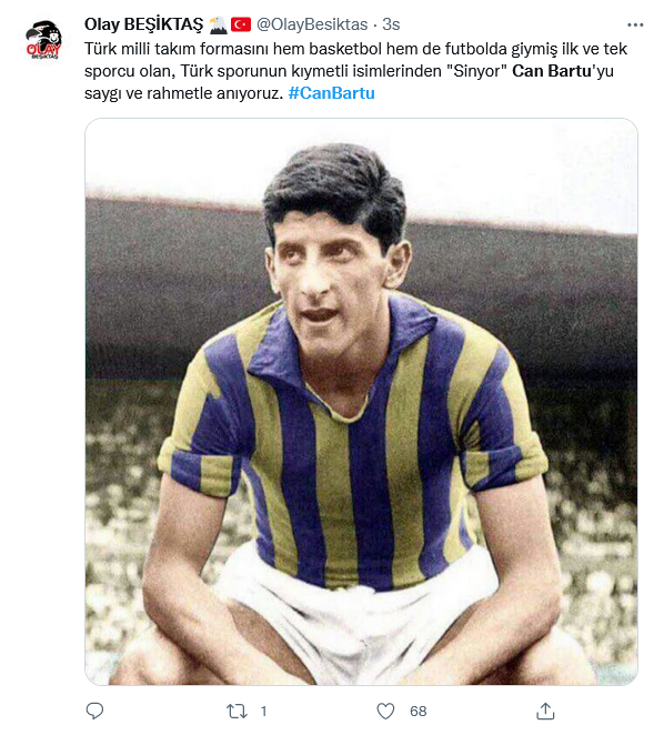 Futbol efsanesi 'Sinyor' Can Bartu ölümünün 3. yıl dönümünde anıldı 3