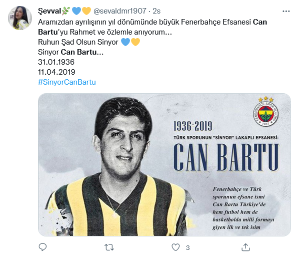 Futbol efsanesi 'Sinyor' Can Bartu ölümünün 3. yıl dönümünde anıldı 4