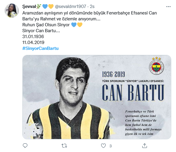 Futbol efsanesi 'Sinyor' Can Bartu ölümünün 3. yıl dönümünde anıldı 7