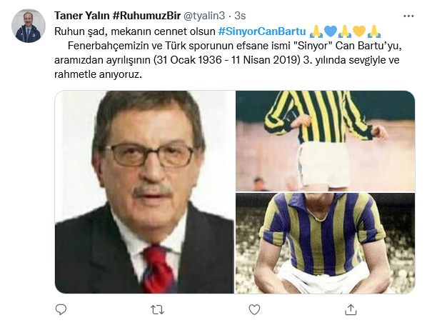 Futbol efsanesi 'Sinyor' Can Bartu ölümünün 3. yıl dönümünde anıldı 8