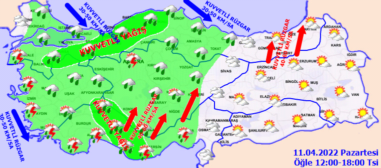 Meteoroloji'den İstanbul dahil pek çok ile uyarı: Sağanak yağış gün boyu sürecek! 11