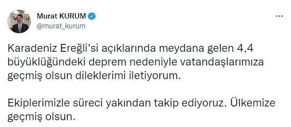 Karadeniz'deki 4.4 büyüklüğündeki deprem İstanbul dahil birçok ilden hissedildi 5