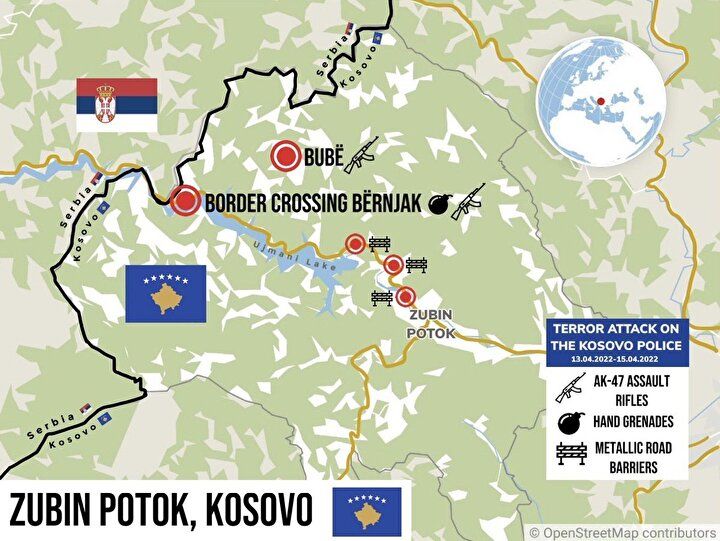 Kosova polisine Sırbistan sınırında dört ciddi saldırı: Vatandaşların korkutulması amacıyla yapıldı! 12