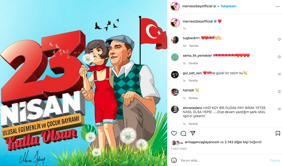 Ünlü isimlerden 23 Nisan paylaşımları 36
