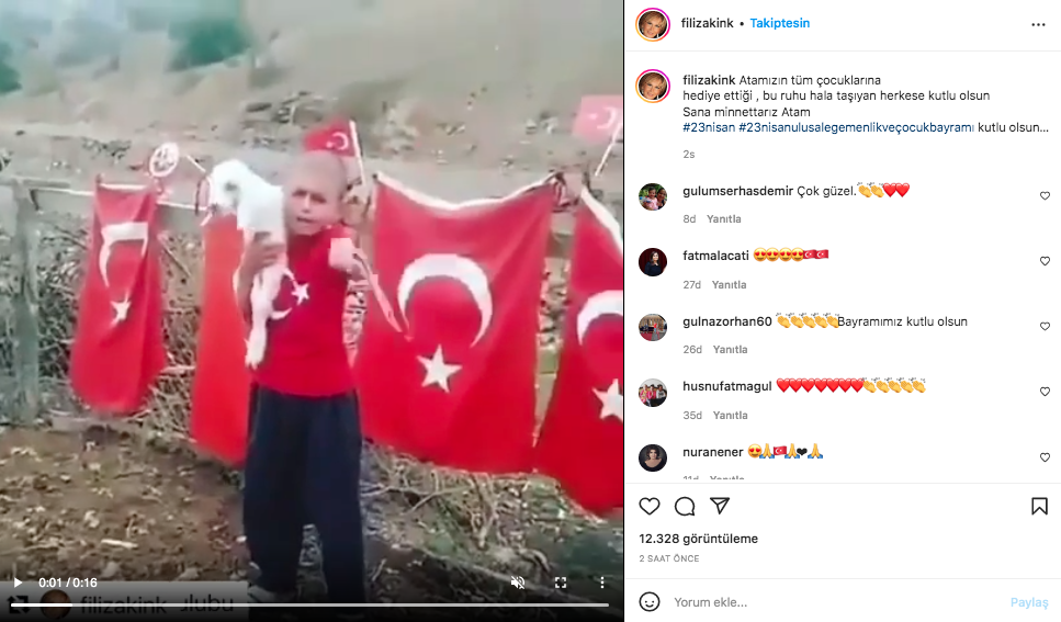 Ünlü isimlerden 23 Nisan paylaşımları 35