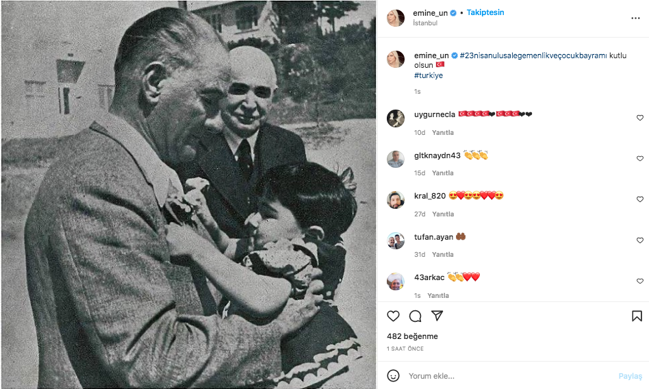Ünlü isimlerden 23 Nisan paylaşımları 22