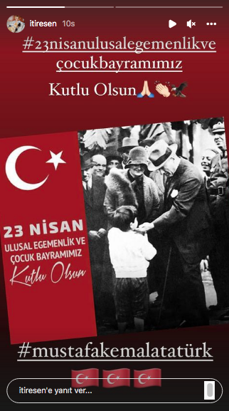 Ünlü isimlerden 23 Nisan paylaşımları 58