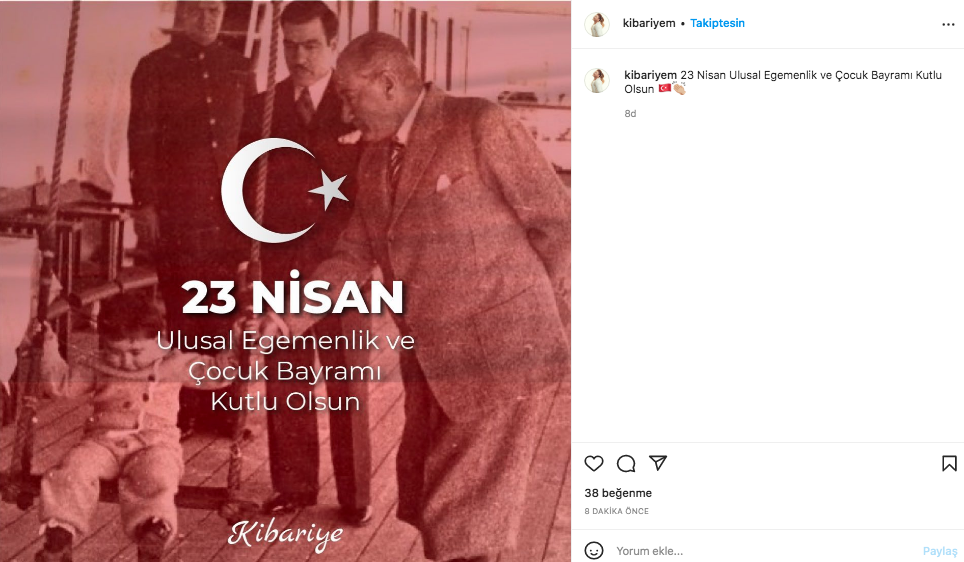 Ünlü isimlerden 23 Nisan paylaşımları 13