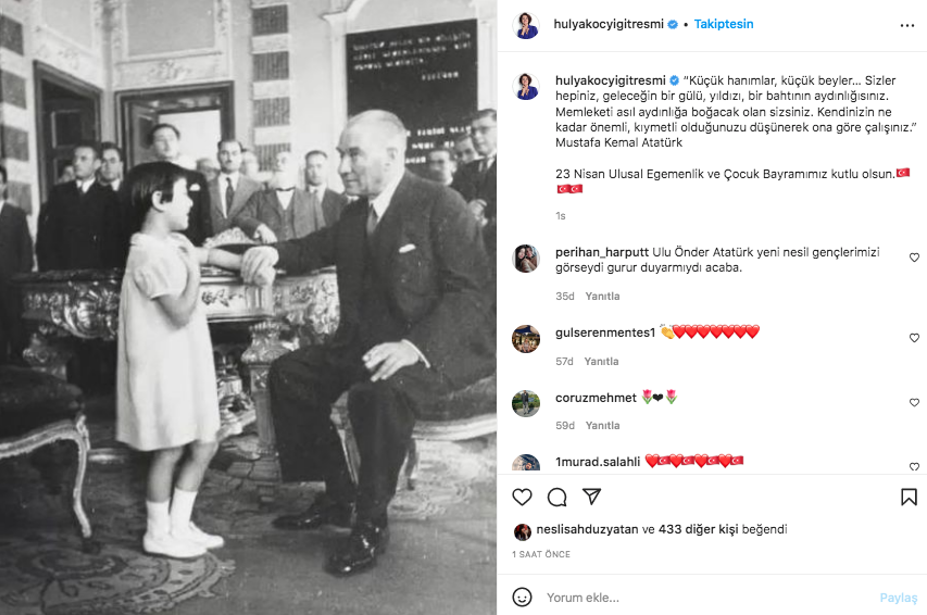 Ünlü isimlerden 23 Nisan paylaşımları 18
