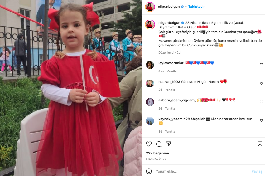 Ünlü isimlerden 23 Nisan paylaşımları 59