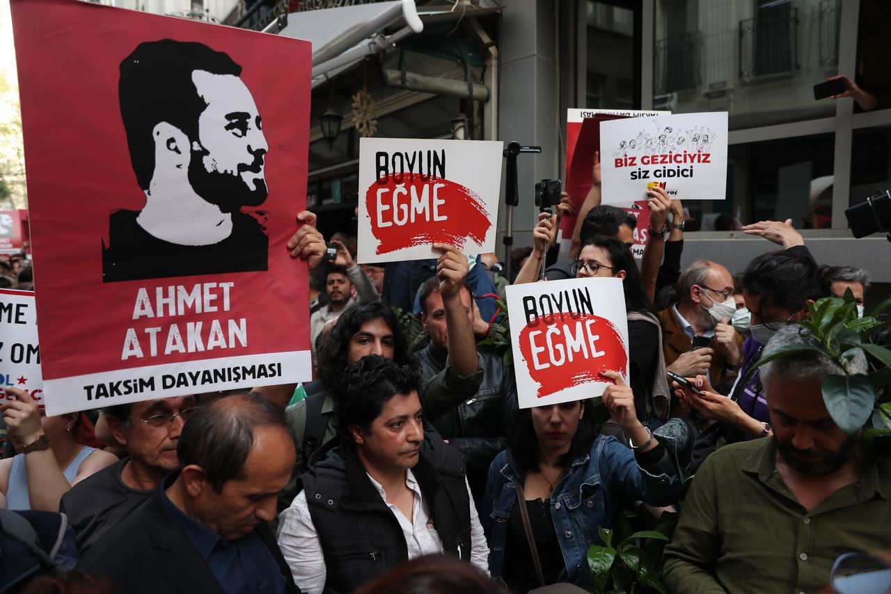 Taksim'de Gezi Davası protestosu! Çok sayıda gözaltı var 4