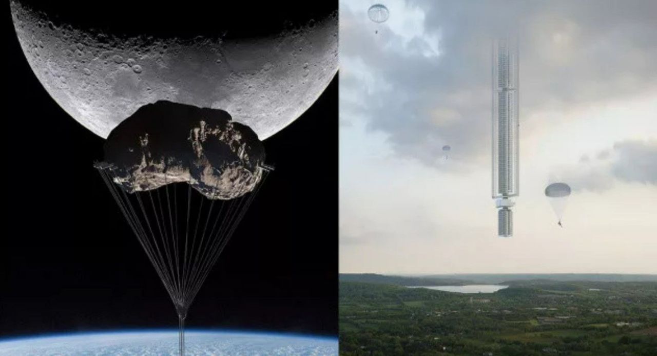Temeli bir asteroite atılacak bu bina, ters şekilde dünyaya uzanacak! 1